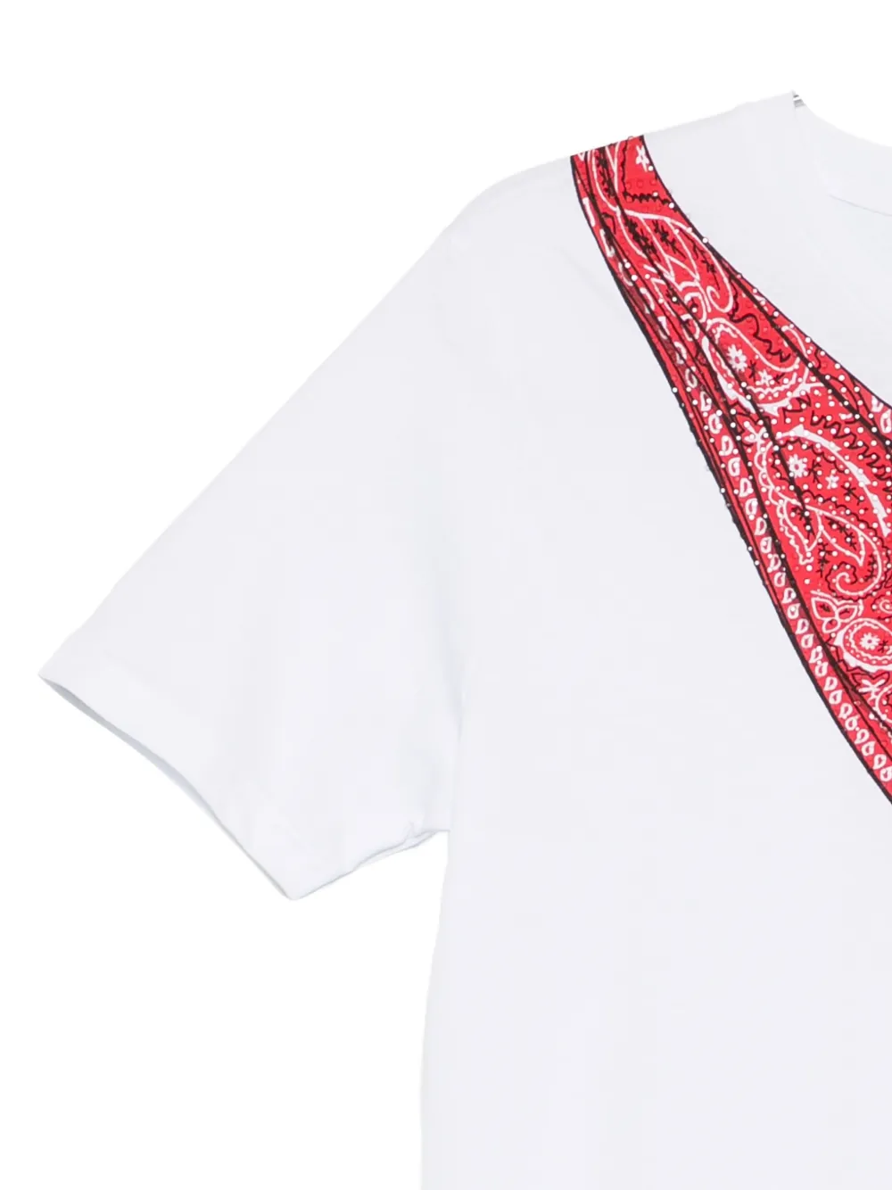  P.a.r.o.s.h. Bandana V-neck T-shirt - White 