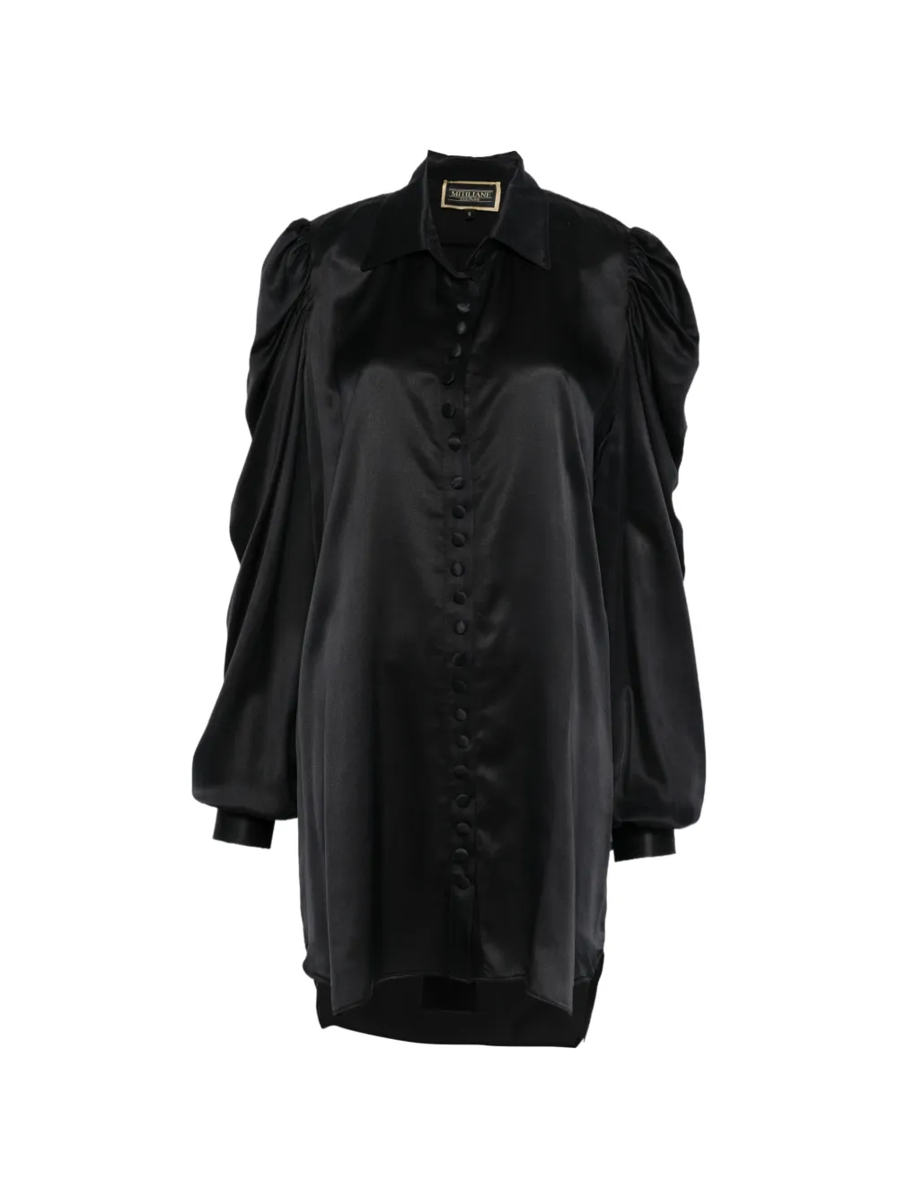 MITILIANE COUTURE Camicia oversize in seta - Nero