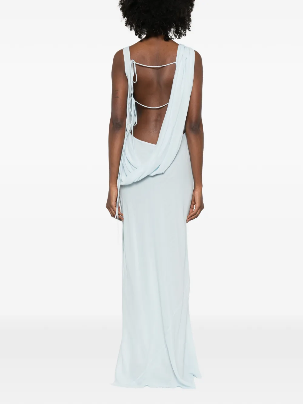THE ANDAMANE Minerva mouwloze maxi-jurk Blauw
