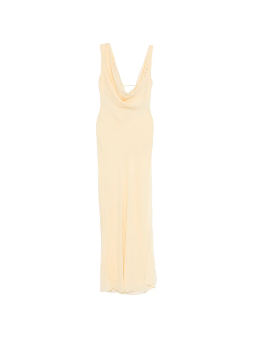 THE ANDAMANE Minerva cowl-neck maxi dress - Giallo