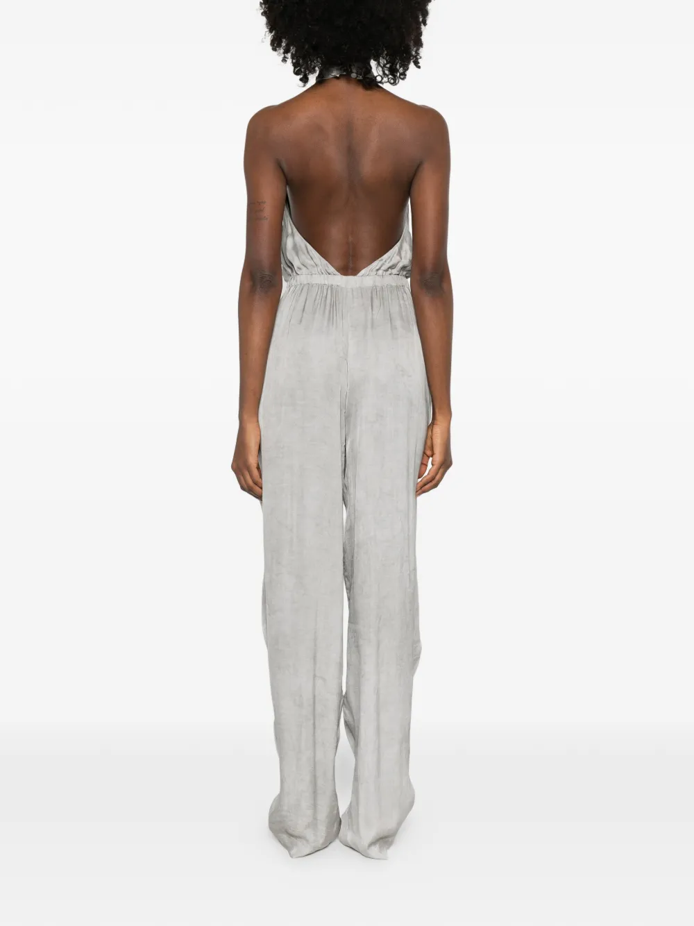 THE ANDAMANE Amber gedraaide jumpsuit Grijs