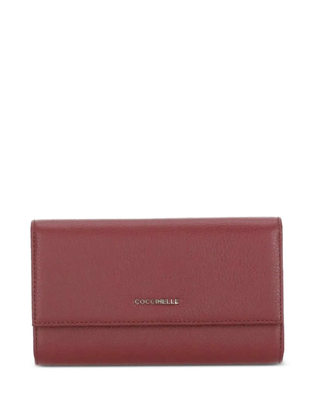 Coccinelle large Metallic wallet - Rosso