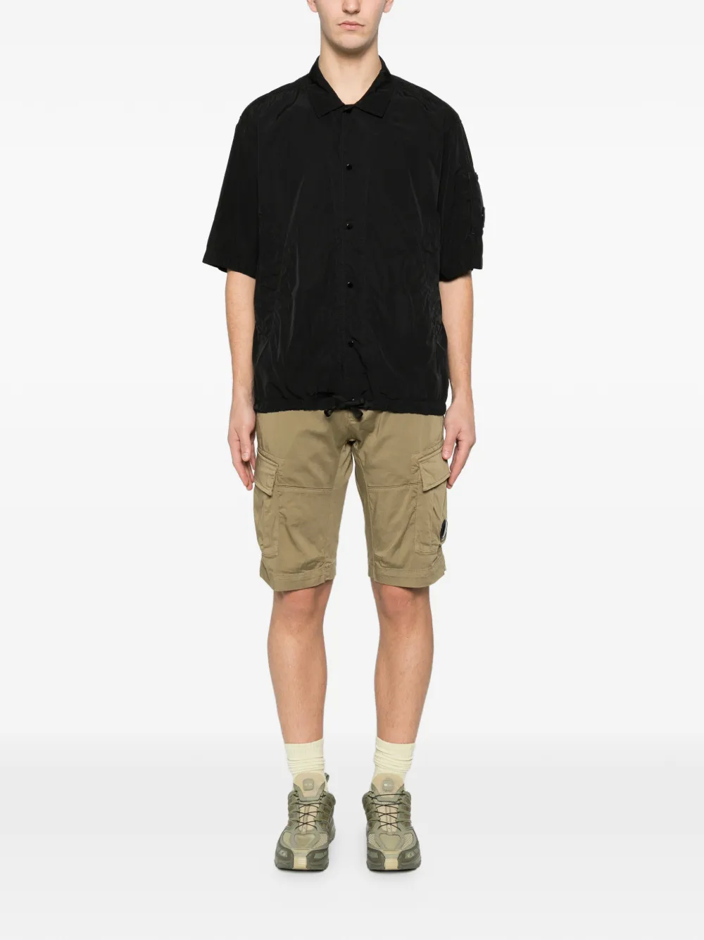 C.P. Company short sleeve lens shirt - Zwart
