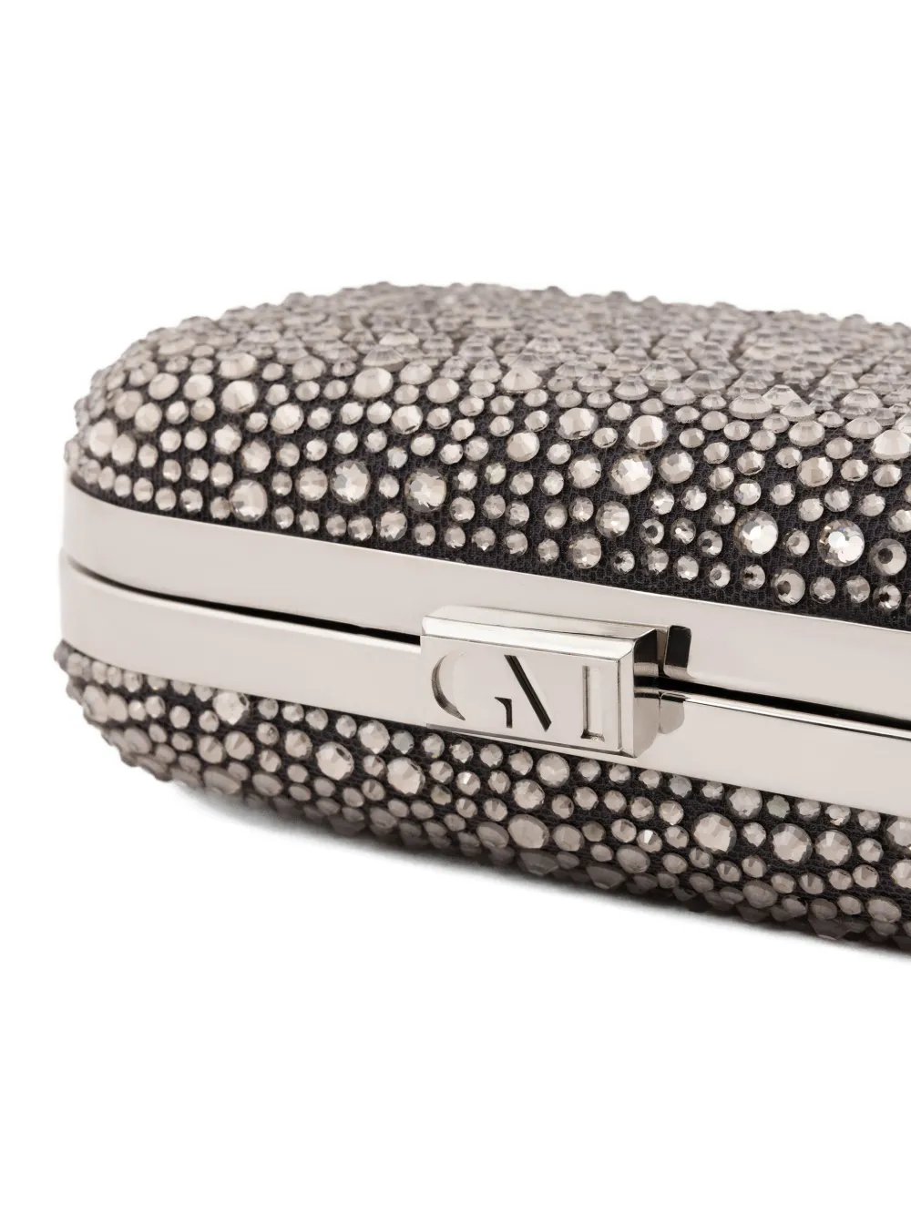 Gemy Maalouf Clutch verfraaid met kristallen Grijs