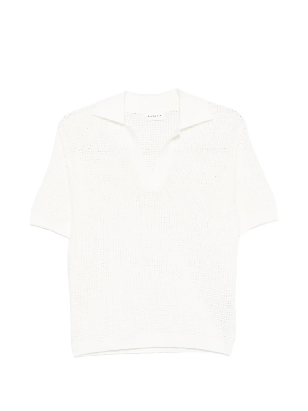 P.A.R.O.S.H. V-neck short-sleeve T-shirt - Bianco