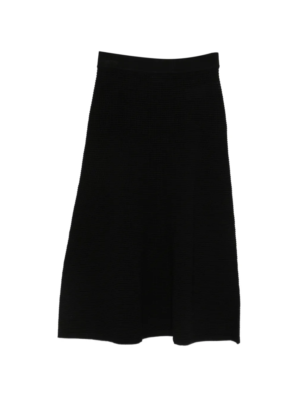 P.A.R.O.S.H. elastic-waist textured skirt - Nero