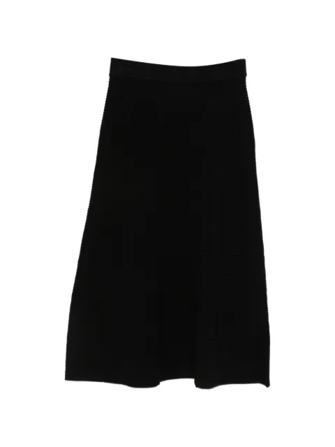 P.A.R.O.S.H. elastic-waist textured skirt