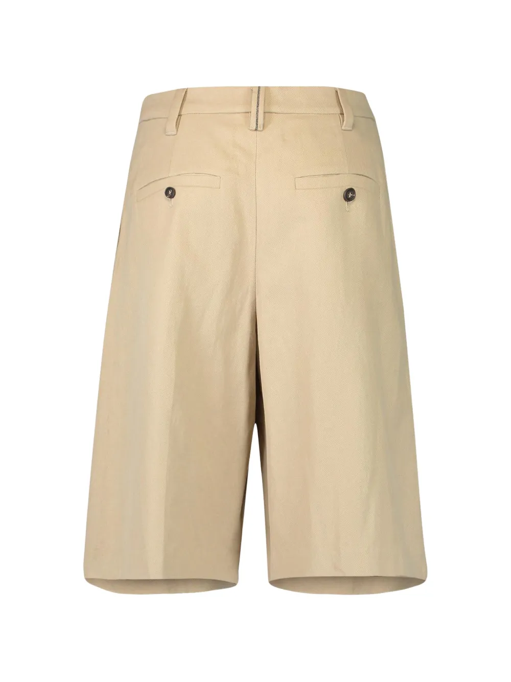 Brunello Cucinelli Geplooide bermuda shorts Beige