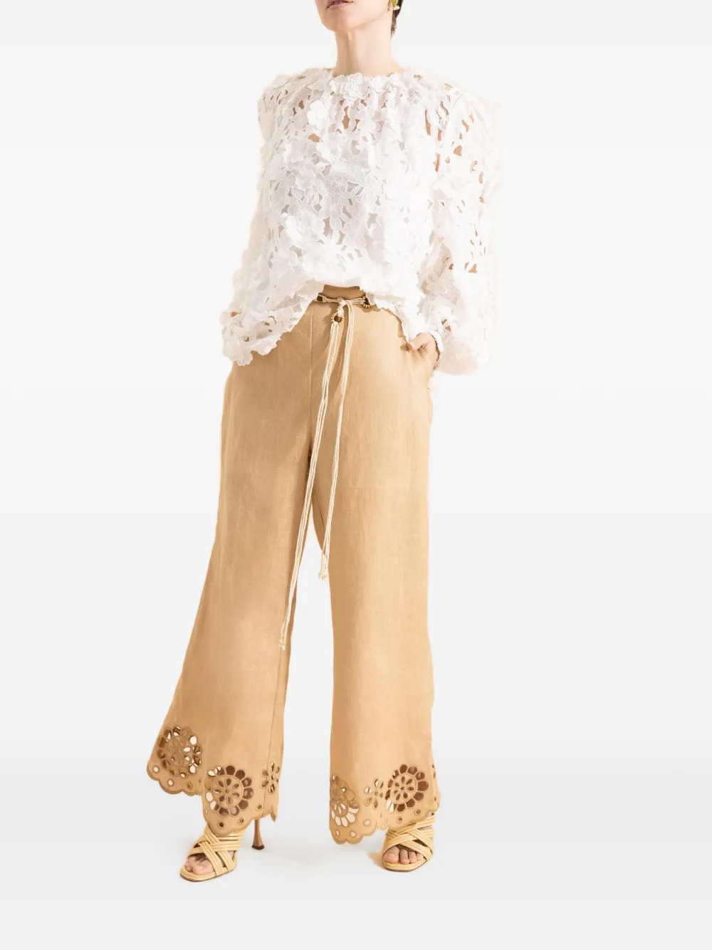 ZIMMERMANN Patience floral blouse - Wit