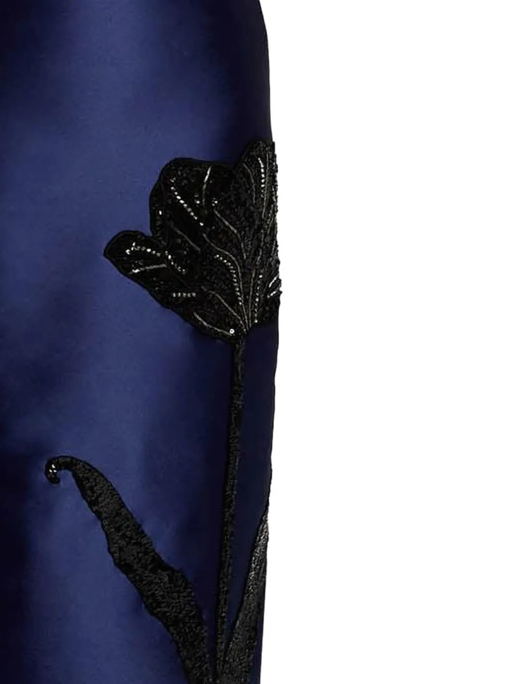 ERDEM embellished off the shoulder maxi dress - Blauw