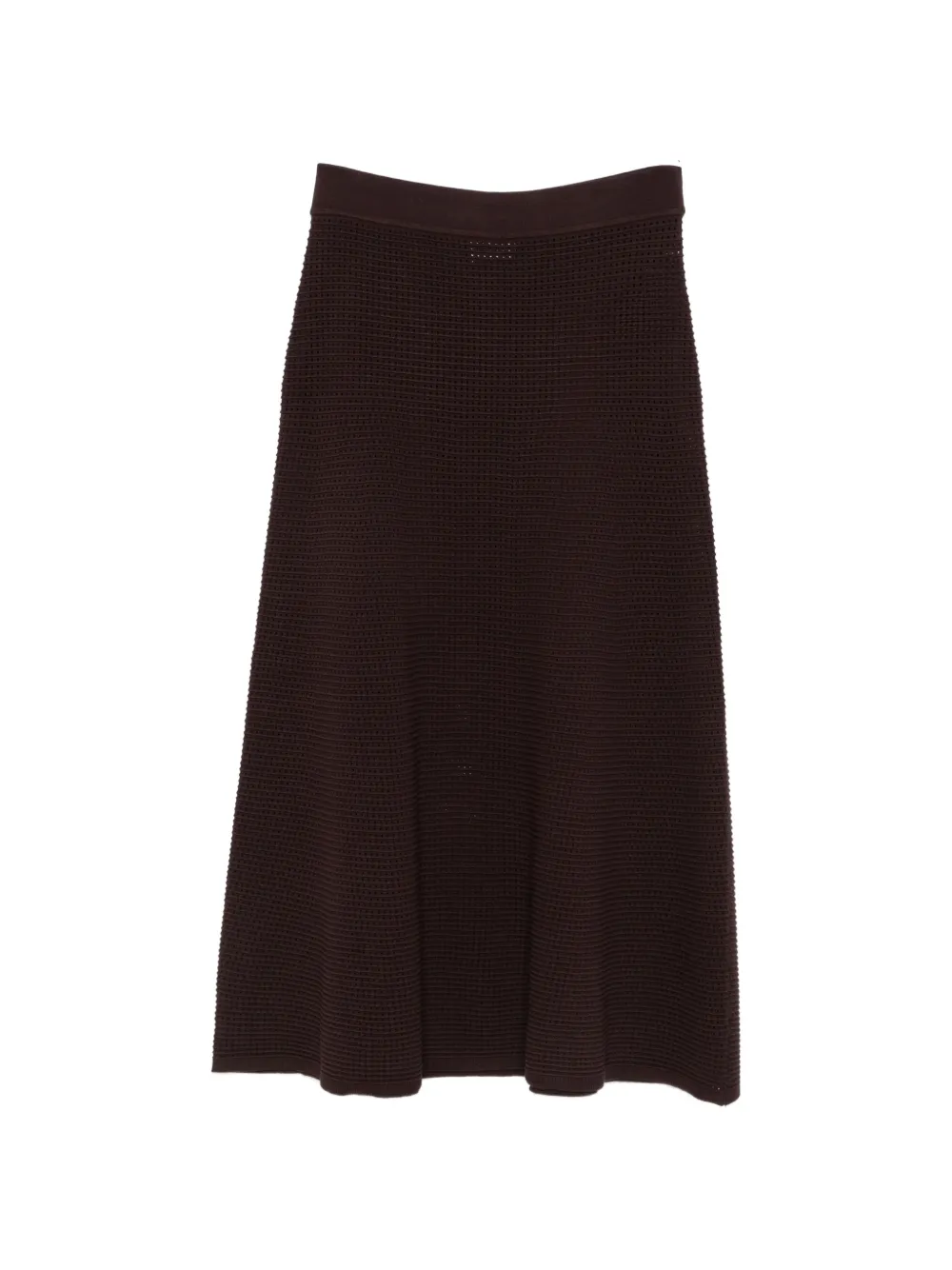 P.A.R.O.S.H. elastic-waist midi skirt - Marrone