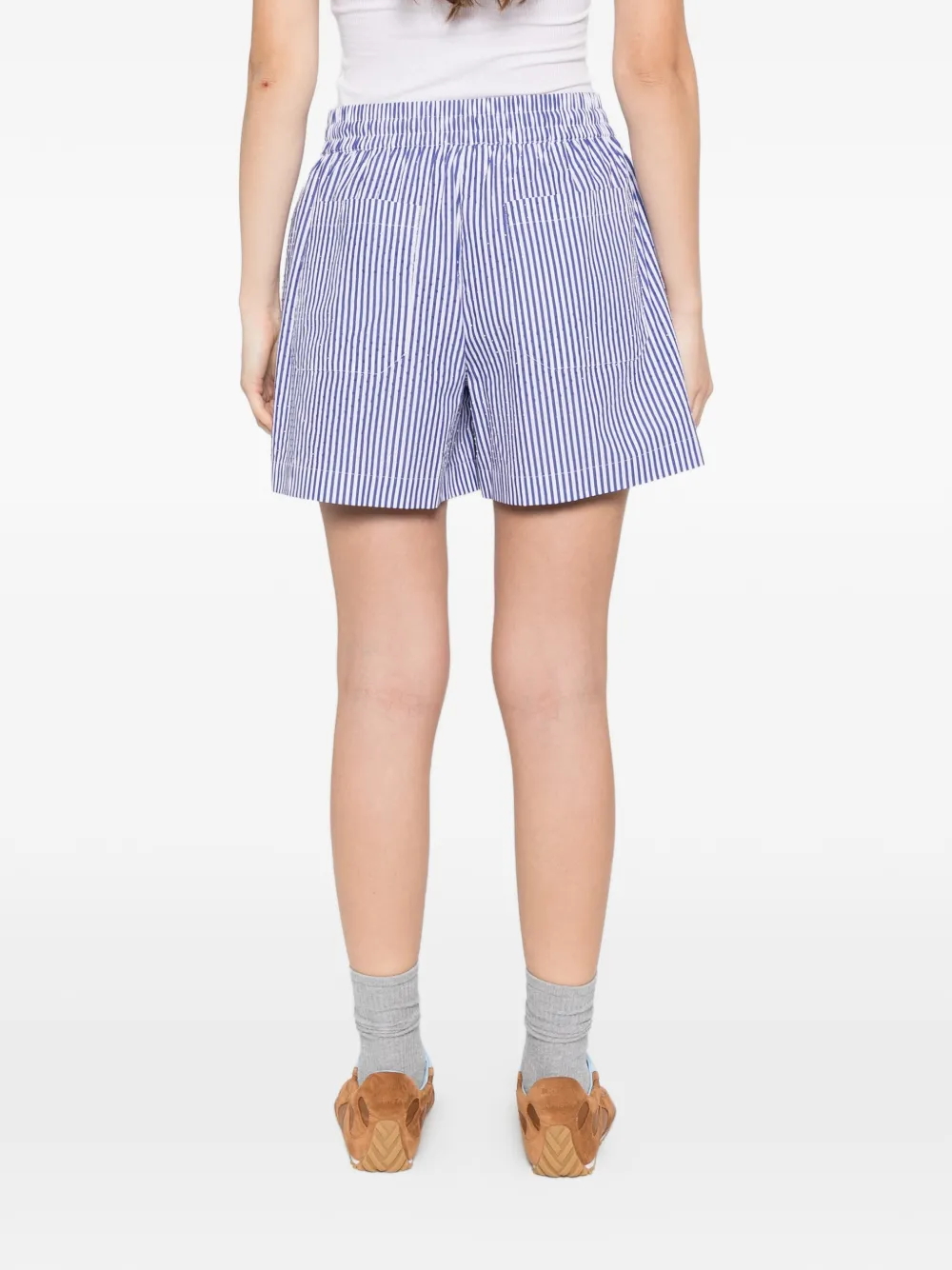 Striped Drawstring Shorts