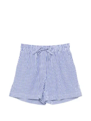 Maje Short Floral Com Listras | Azul | FARFETCH BR