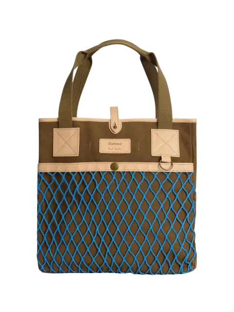 Barbour x Paul Smith net-detail tote bag