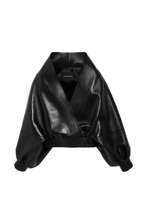 Balenciaga wrap wide-sleeve jacket