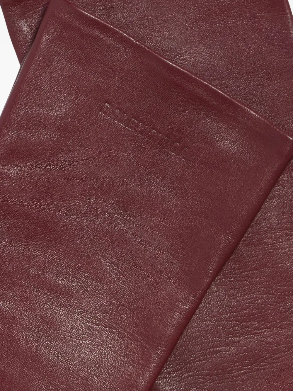  Balenciaga Lamb-leather Long Gloves - Red 