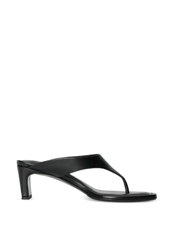 OUR LEGACY Karasu Leather Sandals in Black