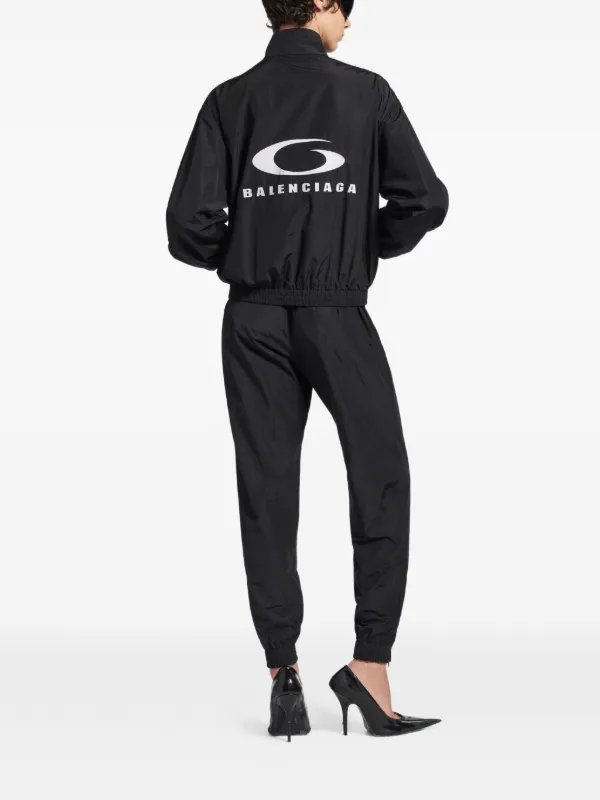 Balenciaga logo-detail Track Pants | Black | FARFETCH CA