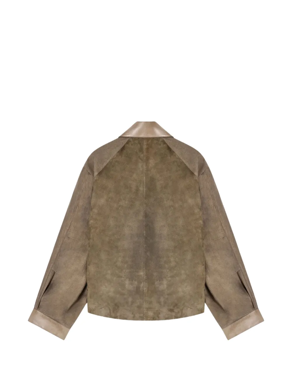  Giorgio Armani Suede Bomber Jacket - Brown 