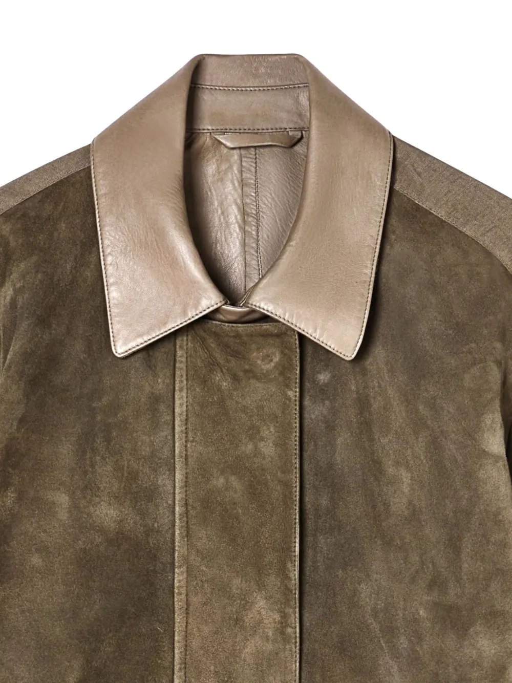  Giorgio Armani Suede Bomber Jacket - Brown 