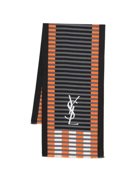 Saint Laurent Pre-Owned 1970s logo-motif scarf