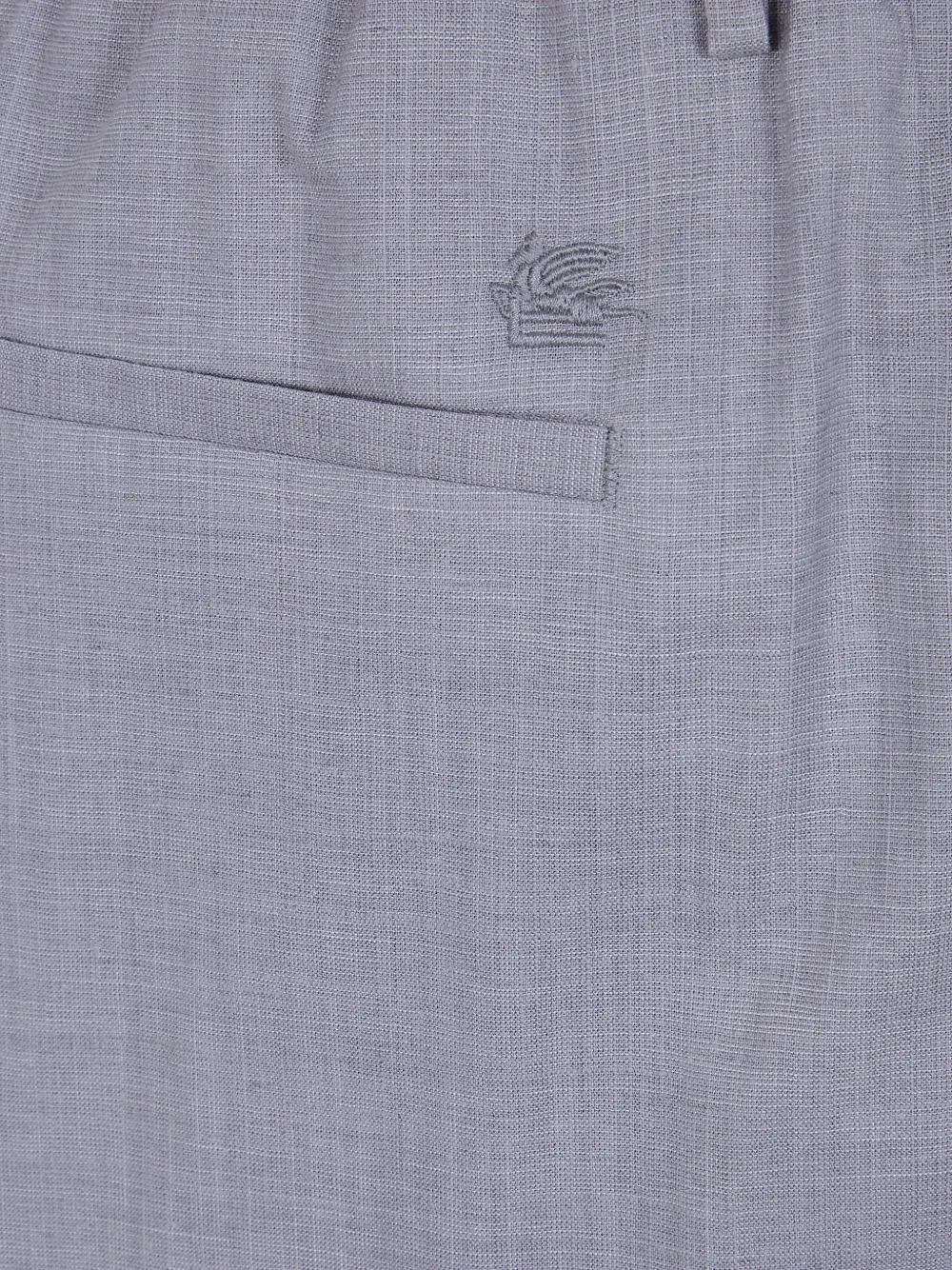 ETRO Broek met geborduurd detail Grijs