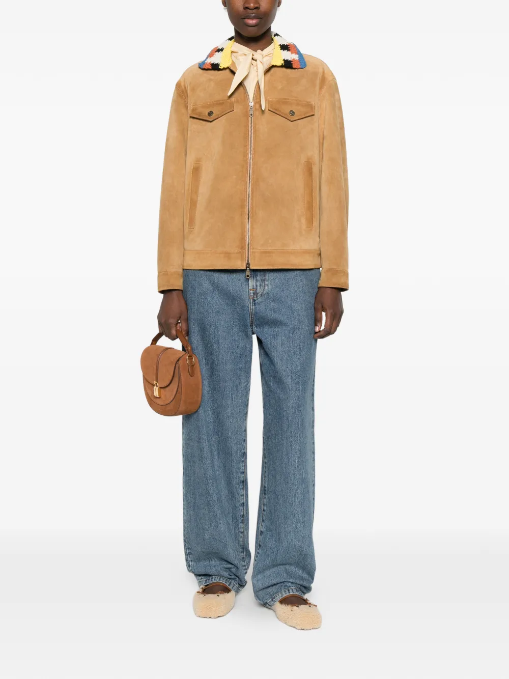 ETRO Jack met gehaakte kraag Beige