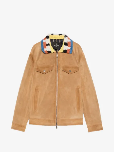 ETRO crocheted collar jacket
