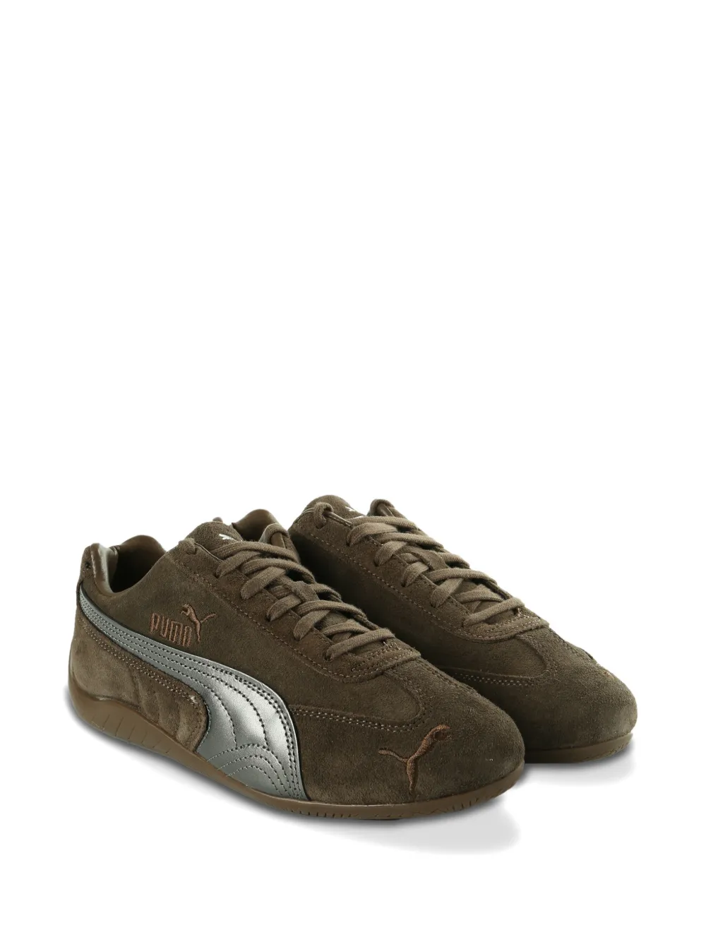 PUMA Speedcat Lux leather sneakers - Bruin
