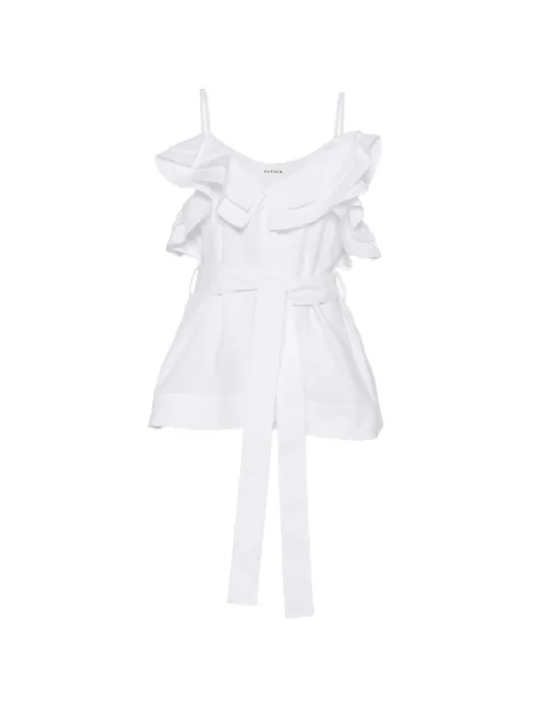 P.A.R.O.S.H. ruffled self-tie top