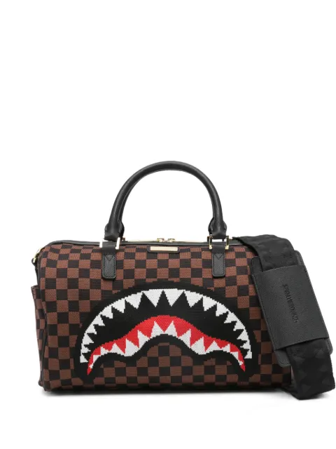 Sprayground checkerboard-pattern tote bag