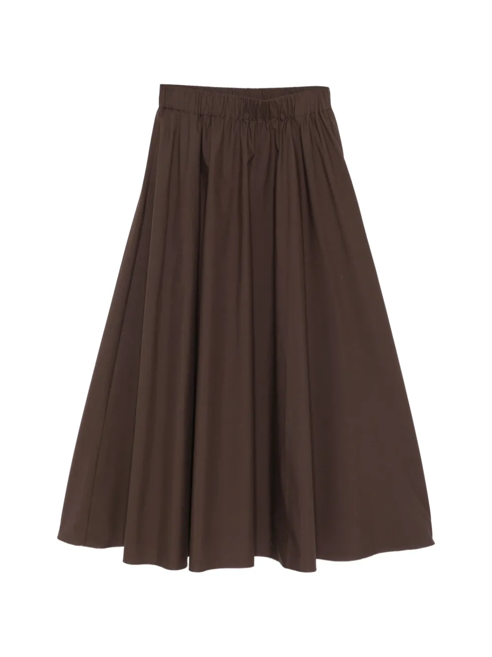 P.A.R.O.S.H. elasticated A-line midi skirt - Marrone