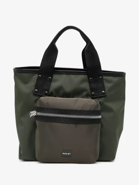 sacai Pocket handle tote bag