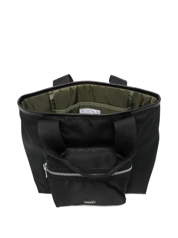 sacai ブラック トートバッグ OS Sacai ジップポケット トートバッグ | ブラック | FARFETCH JP