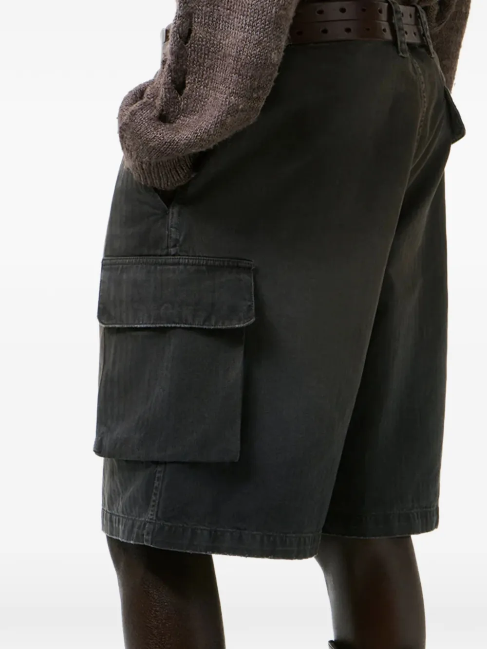 OUR LEGACY Mount shorts met cargo zakken Zwart
