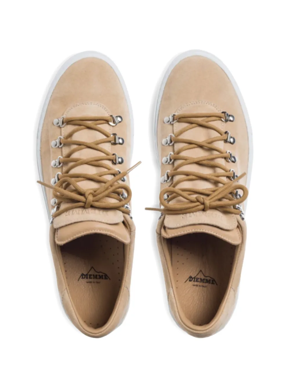 Diemme Sneakers met metalen ringlets Beige