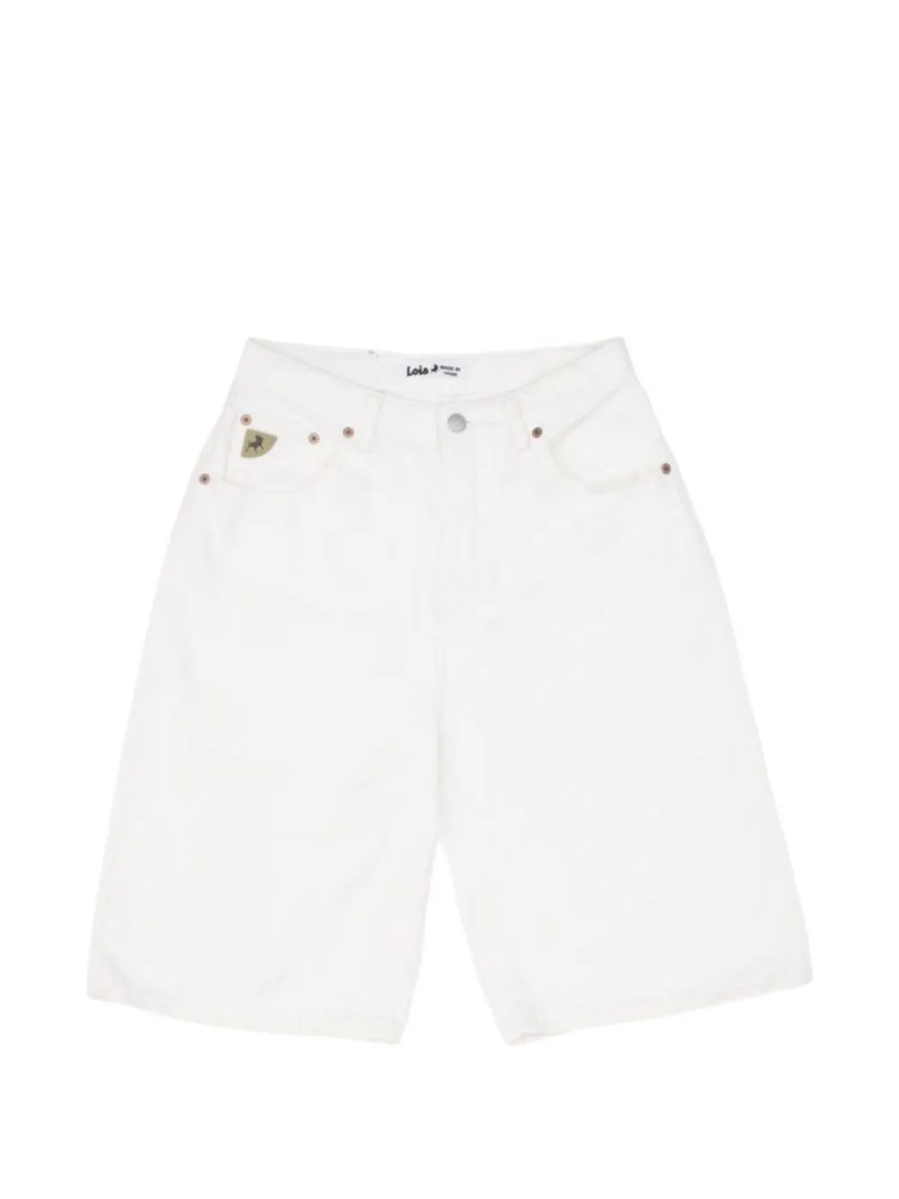Iois Camille high-waisted shorts - Bianco