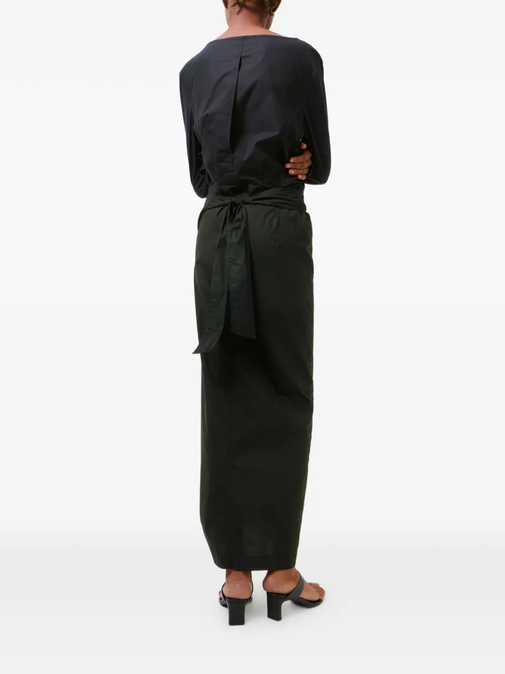  Our Legacy Asymmetric Draped Dress - Black 