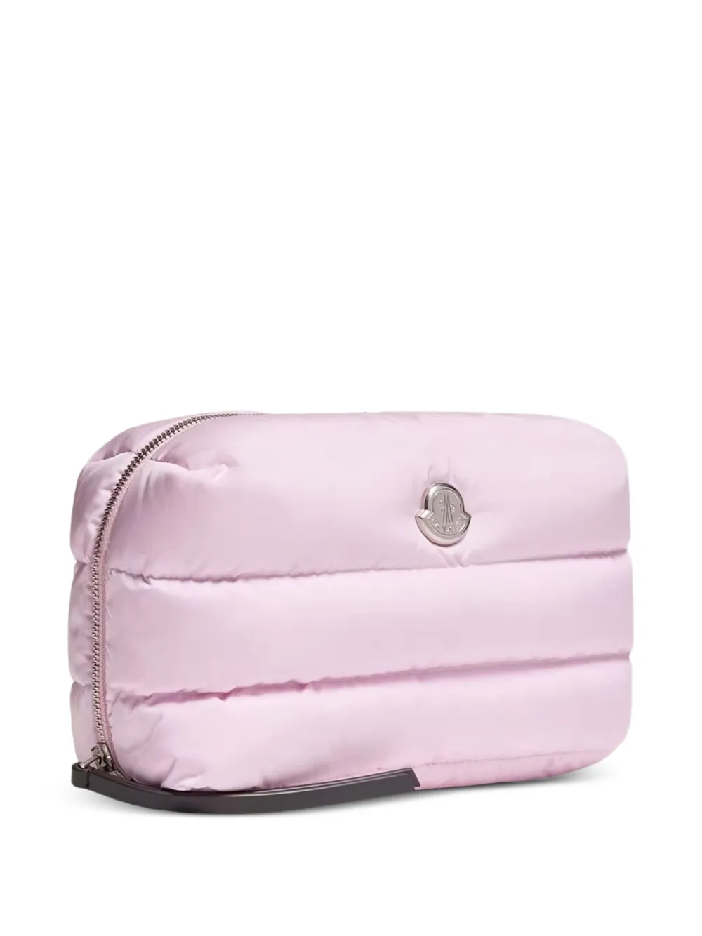 Moncler Caradoc gewatteerde make-up tas met logo Roze