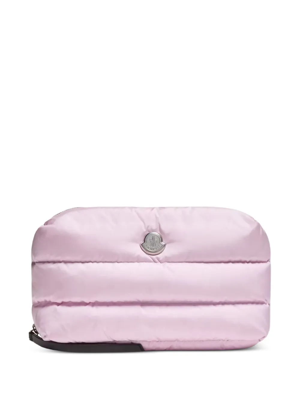 Moncler Caradoc gewatteerde make-up tas met logo Roze