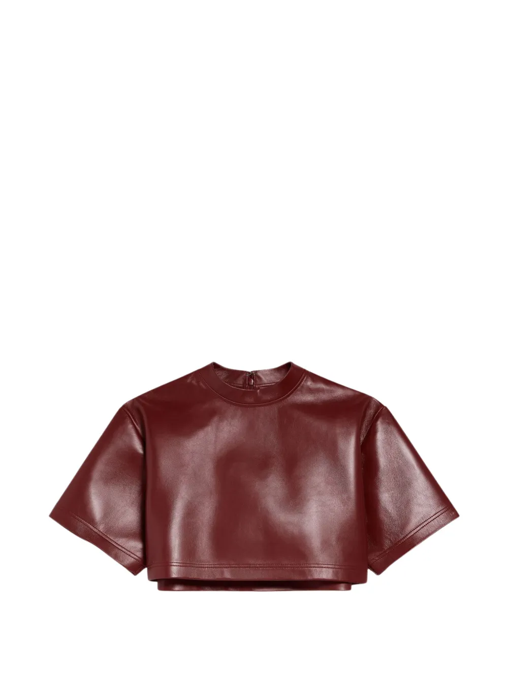 Balenciaga T-shirt in pelle - Rosso