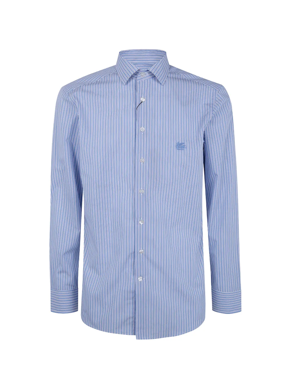 ETRO striped long-sleeved shirt - Blu