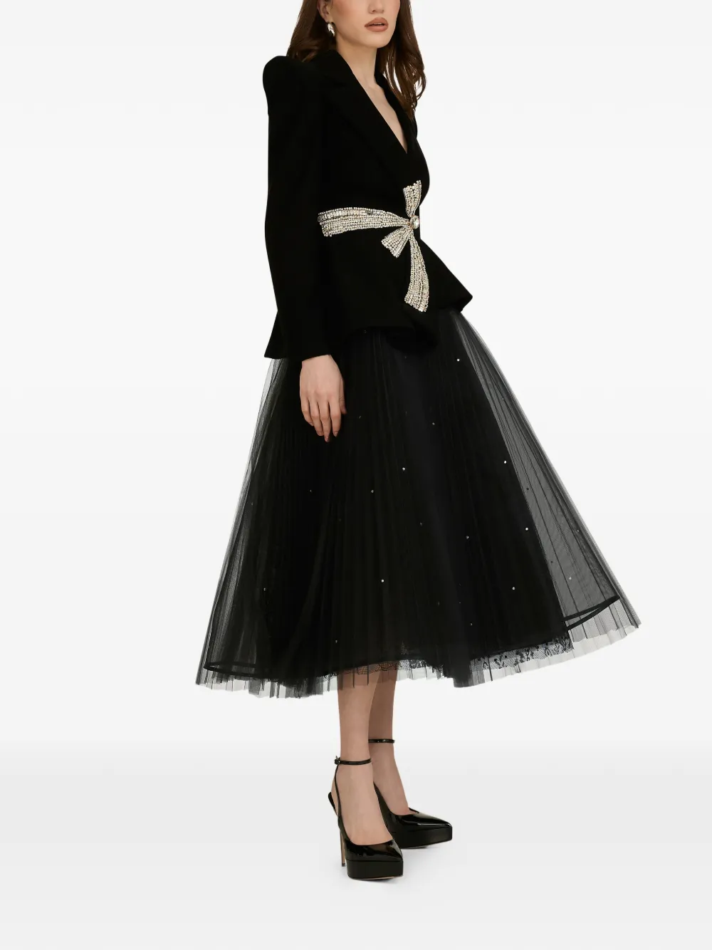  Araftu Bow-embellished Suit - Black 