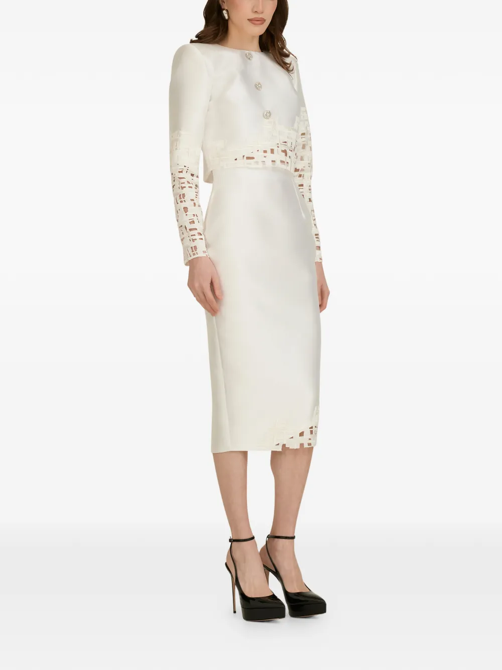 ARAFTU cut-out suit - Bianco