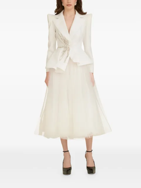 ARAFTU embellished peplum suit