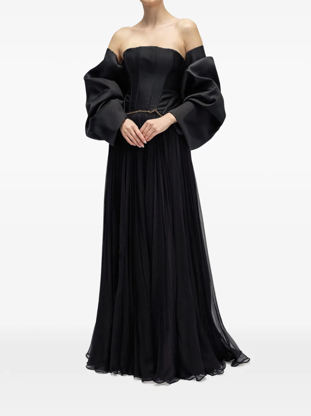 ARAFTU embellished gown - Nero
