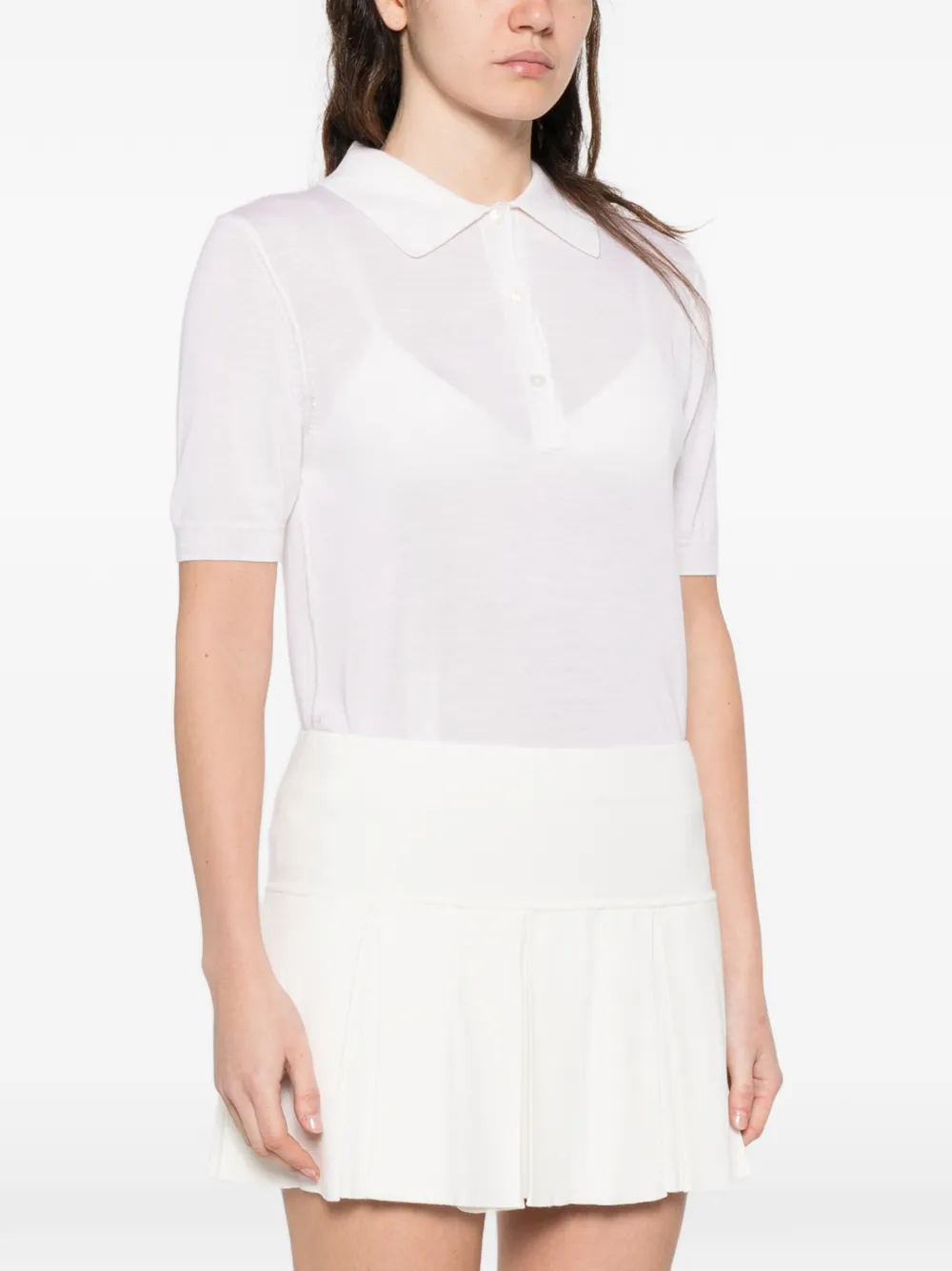  P.a.r.o.s.h. Pleated Mini Skirt - Neutrals 