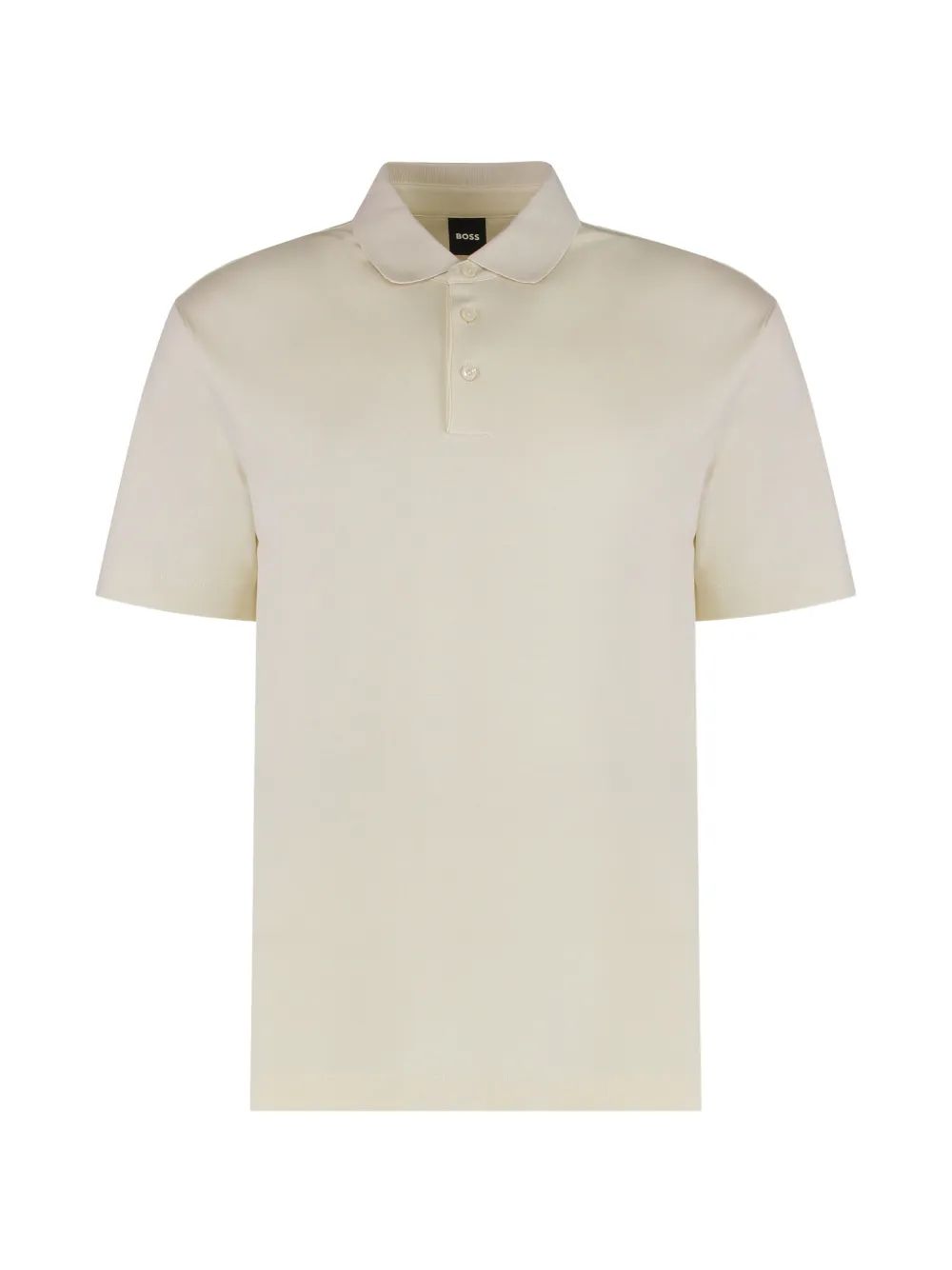 BOSS button-fastening polo shirt - Toni neutri