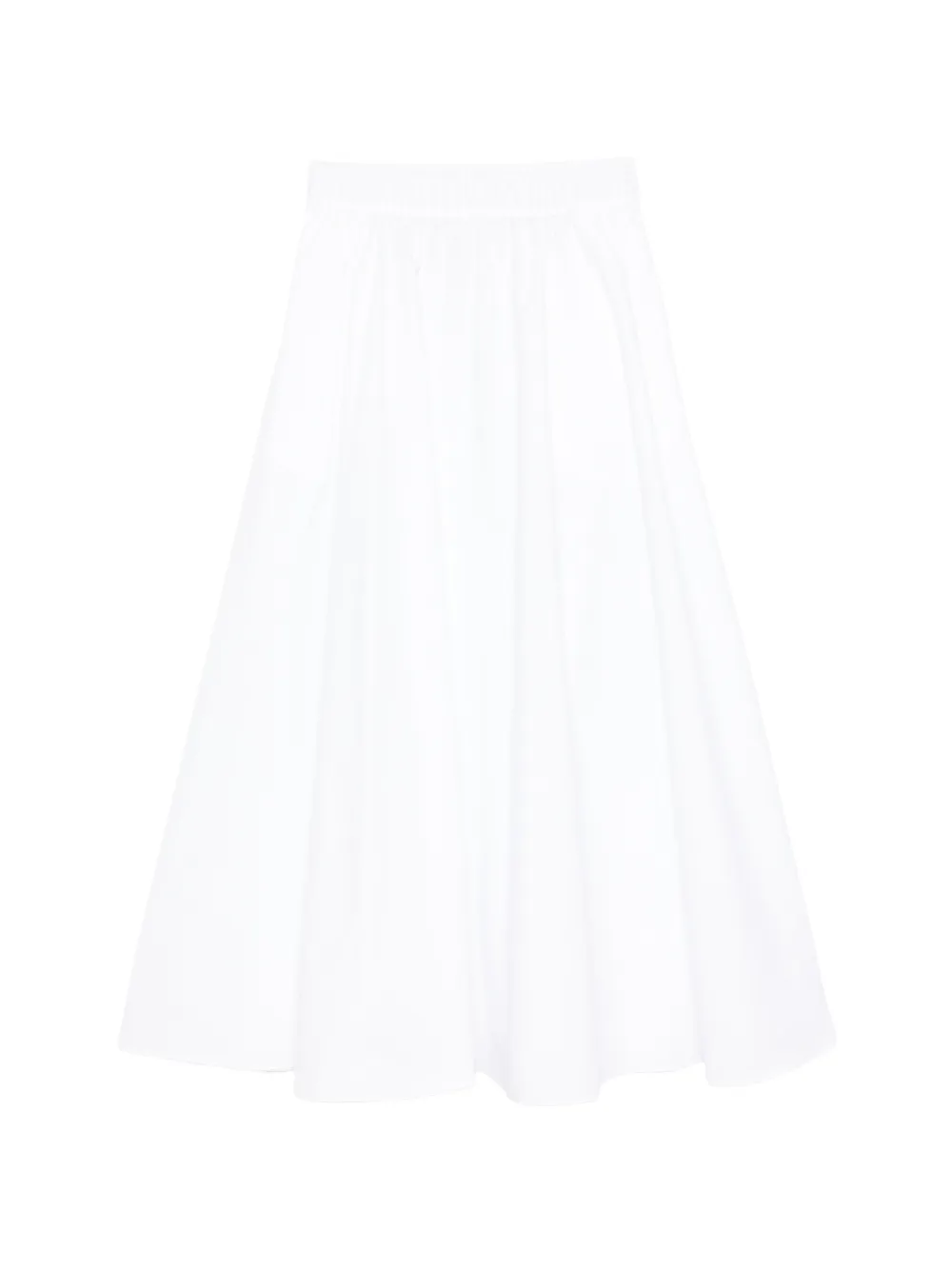 P.A.R.O.S.H. elastic-waist midi skirt - Bianco
