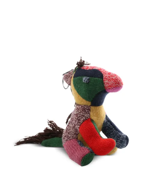 The Elder Statesman patchwork horse keyring